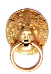 OMG Industries latón antiguo animal personalizado cabeza de león anillo antiguo tirar puerta negra aldaba - Product Image 6