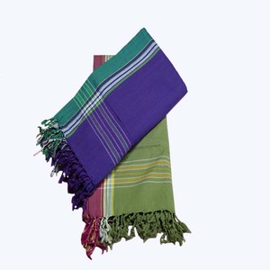Toalla Kikoy de alta calidad 100% OEM hermoso patrón de rayas con toalla de rizo personalizar tamaño y proveedor de diseño en India - Product Image 2