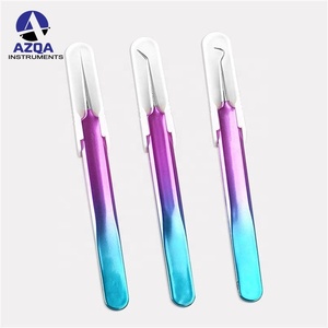 Pinzas Profesionales para Extensión de Pestañas con Recubrimiento de Titanio Multicolor, Punta Recta, Todos los Colores Disponibles para Uso Estético - Product Image 3