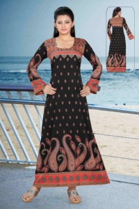 Vestido caftán marroquí, caftán abaya de Dubái, estampado geométrico - Product Image 3