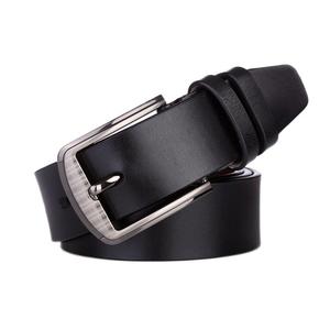 Cinturón de piel auténtica de vaca para hombre de alta calidad con hebilla de aleación de amplio rango completo con logotipo personalizado, disponible para venta al por mayor - Product Image 6