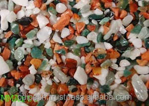 Aquarium réservoir décoration mélange couleur agate pierre polie puces - Product Image 4