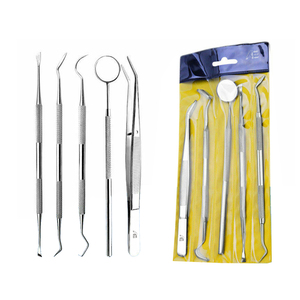 LA ELAHI Manual Dental Kit Double-Headed Hygiene <b>Teeth</b> Oral Clean <b>Tooth</b> Stainless Steel Tools 5pcs Set for Dentist 2026 - Product Image 1