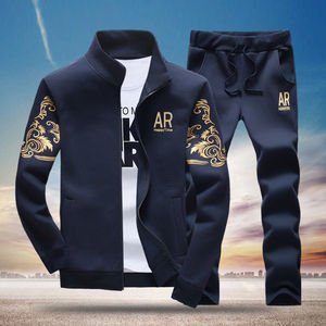 Survêtement décontracté pour hommes, combinaison de sport, ensemble Jogging, sweat à capuche, pantalon Long, - Product Image 3