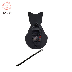 Young Town Modern <b>Novelty</b> Cat Slow Swing Pendulum Home Decor Wall Clock - Product Image 4