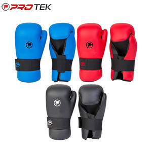 ถุงมือกึ่งสัมผัสทำจากหนังเกรดพรีเมี่ยมสำหรับศิลปะการต่อสู้เทควันโด - Product Image 5