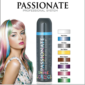สเปรย์เปลี่ยนสีผมสีฟ้าขนาด100มล. มีความกระตือรือร้น