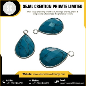 925 Sterling Silver Bezel Gemstone Connector Supplier of <b>Jewelry</b> <b>Findings</b> - Product Image 4