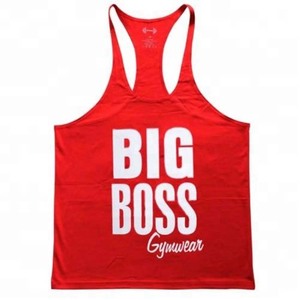 Venta al por mayor personalizado Stringer Tank Top Logo Plus Size Plain Fitness Gym Wear Singlets Work Out Men's Tank Top para hombres - Product Image 3