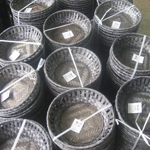 Panier à pain en bambou gris, avec prix abordable - Product Image 1