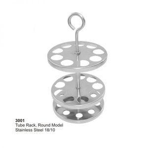 Instruments chirurgicaux modèle rond en acier inoxydable 18/10 3001 Tube Rack marchandises creuses avec des propriétés essentielles - Product Image 5