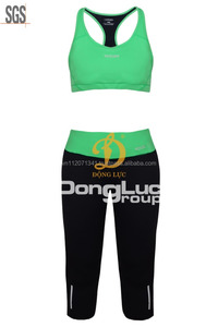 Conjuntos transpirables de ropa deportiva y de gimnasio Sexy para mujer 2017 con banda de cintura de doble capa-venta al por mayor - Product Image 3