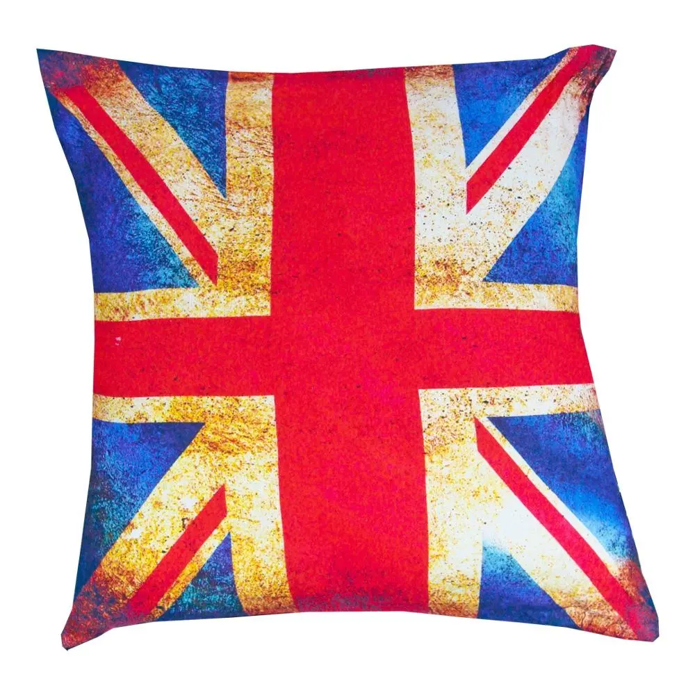 Office sofa car pillow cotton and linen British flag pillow case cushion cover digital print decorative cushion cover