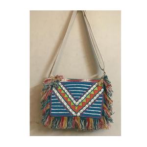Style bohème indien élégant Boho à la main perlé pochette femmes sac de messager pour soirée Shopping fête sacs à bandoulière gland - Product Image 1