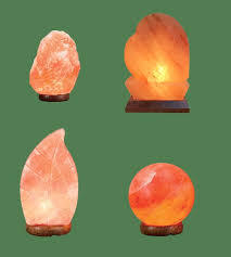 Lámpara de sal de roca del Himalaya de alta calidad de Sian Enterprises estilo Feng Shui artesanías naturales talladas en forma de hoja con los más altos estándares - Product Image 4