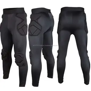 Soccer Uniform Goalkeeper Goalie EVA Padded Kit Adult Size Long Sleeve Jersey Pant