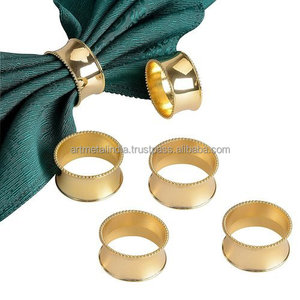 PLAQUÉ OR ANNEAU de SERVIETTE DÉCORATIF - Product Image 6