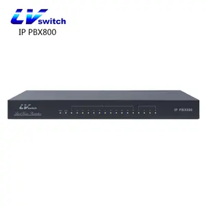 Ukuran Kecil LVswitch Ippbx 800 dengan 4/8 FXO dan 12FXS dengan Router Fungsi