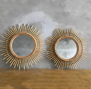 Espejo de ratán solar de estilo tradicional de nuevo diseño para uso decorativo - Product Image 3