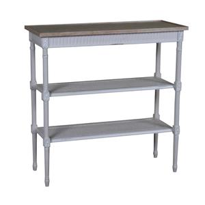 โต๊ะคอนโซลสไตล์วินเทจทำมือทาสีเข้มไม้มะฮอกกานีละเอียดสำหรับห้องนั่งเล่นเฟอร์นิเจอร์ตกแต่งบ้าน - Product Image 1