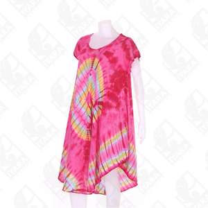 Iyara ชุดเดรสชายหาดผ้าเรยอนแบบผูกย้อม,ชุดกระโปรงลำลองแบบสั้น - Product Image 3