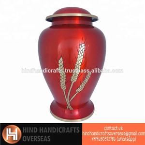 Urne de crémation pour adulte bleue en aluminium à motif de papillon | Urnes commémoratives pour cendres humaines - Product Image 5