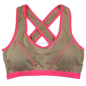 Sujetador deportivo con relleno doble para niñas, sostén deportivo de Material elástico para el cuerpo - Product Image 5