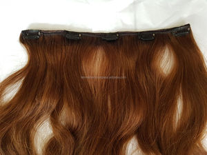 Extensions de cheveux humains Remy indonésiens, double trame, ondulés, à clipser - Product Image 3