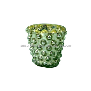 Bougie votive en métal fer cire, design moderne, finitions antiques, bougeoir votif design perforé personnalisable - Product Image 5