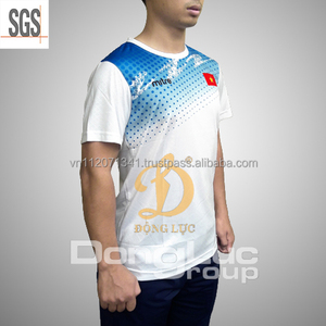 Fabriqué Au Vietnam grand fabricant 100% polyester oeillet tissu interlock Hommes T-shirt - Product Image 4