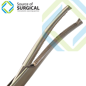 1X2 Dents Acier Inoxydable Kocher Forceps Manuel Instrument Chirurgical - Product Image 3