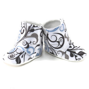 Bottines naturelles en coton biologique, chaussures pour bébé, réglables pour nouveau-né, personnalisées - Product Image 1