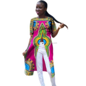 Dashiki ชุดเดรสสตรีสไตล์แอฟริกัน,เสื้อแขนสั้นฮิปปี้พิมพ์ลายชุดเดรสพิมพ์ลาย Dashiki ชุดเดรสแฟชั่นสำหรับงานปาร์ตี้ - Product Image 4