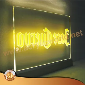 Soporte de exhibición acrílico LED, con logo grabado - Product Image 1