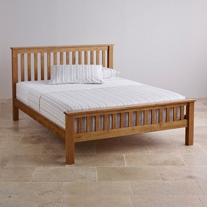 <span class=keywords><strong>Lit</strong></span> Queen Size au design moderne, en <span class=keywords><strong>bois</strong></span> massif de chêne rustique, mobilier de maison chinois - Product Image 2