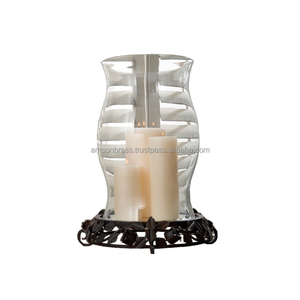 Bougeoir fait main au design de luxe pour la décoration de festivals à la maison Bougeoir au design traditionnel en métal - Product Image 5