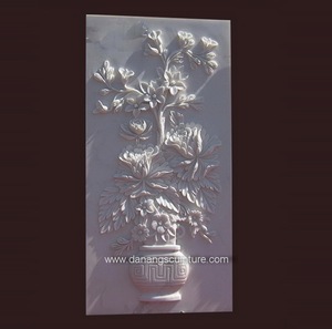 งานแกะสลักหินตกแต่งสวนกลางแจ้ง รุ่น DSF-PD06 ลายดอกกุหลาบ คุณภาพพรีเมียม - Product Image 4