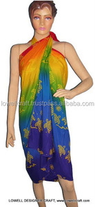 Sarongs en polyester imprimés sur la mer inspirés des vêtements d'Asie et des îles du Pacifique - Product Image 4