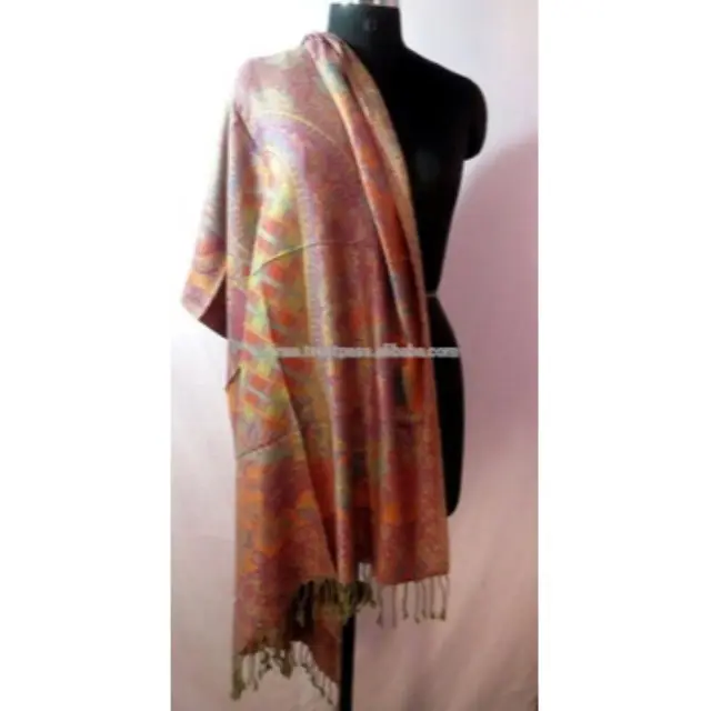 Ấn Độ Cashmiri Pashmina Cô Gái Cổ Bọc Thiết Kế Khăn Choàng Khăn Choàng Kashmiri Bán Buôn Stole Phụ Nữ Mặc Khăn Hijab Khăn Quàng Cổ Ấn Độ