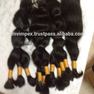CHEVEUX INDIENS CRUS DROITS VIERGES DONNANT UNIQUEMENT 100% TEMPLE HAIR MEILLEURE QUALITÉ RAUTS NON TRAITÉS CHEVEUX TEMPLE HUMAINS - Product Image 4