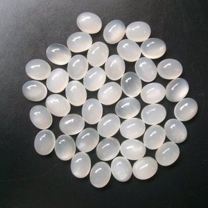 8mm 10mm naturel blanc pierre de lune lisse ovale calibré Cabochons lâche pierre précieuse en ligne boutique maintenant du fournisseur prix de gros - Product Image 1