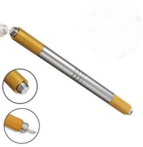 Soporte de hoja de pluma Microblading de acero inoxidable quirúrgico de grado médico de alta calidad de doble extremo - Product Image 2