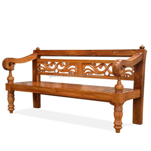 Banc en teck de jardin ethnique Bali - Product Image 2