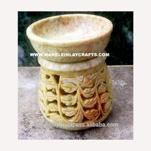 Indian Handmade Soapstone Aroma <b>Oil</b> <b>Burners</b> - Product Image 1