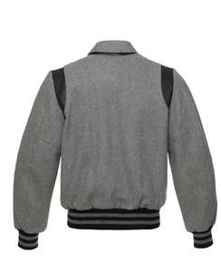 Veste universitaire en laine tendance, en cuir de vache véritable à 100%, avec manches en cuir, style élégant et dernier cri - Product Image 3