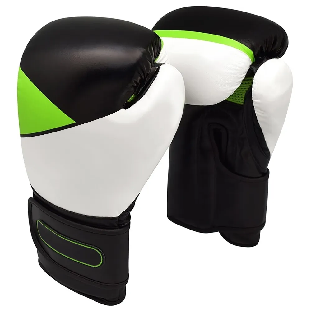 Guantoni da boxe stringati 10 oz Muay Thai Kickboxing, MMA Sparring, guantoni da boxe da allenamento