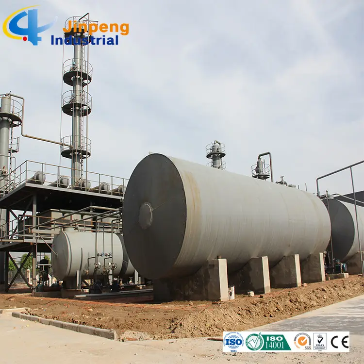 Waste Crude Oil Refinery Distillation Plant Pyrolysis Oil To Diesel Distillation Plant