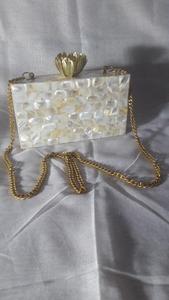 High-Class Handmade Crystal Evening <b>Clutch</b> <b>Bag</b> Striped Pattern Bridal Purse for Fashion Parties Designer by Manufacturer - Product Image 3