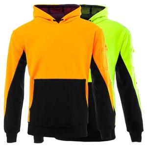 Sweat à capuche de sécurité micro polaire réfléchissant haute visibilité pour hommes, imperméable, respirant, antistatique, anti-poussière, thermique, en polyester - Product Image 2