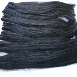 Extensión de cabello humano vietnamita alineado cutícula sin enredos libres de químicos sin procesar negro liso natural de la mejor calidad - Product Image 4